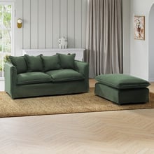 Montauk Slipcover Ottoman